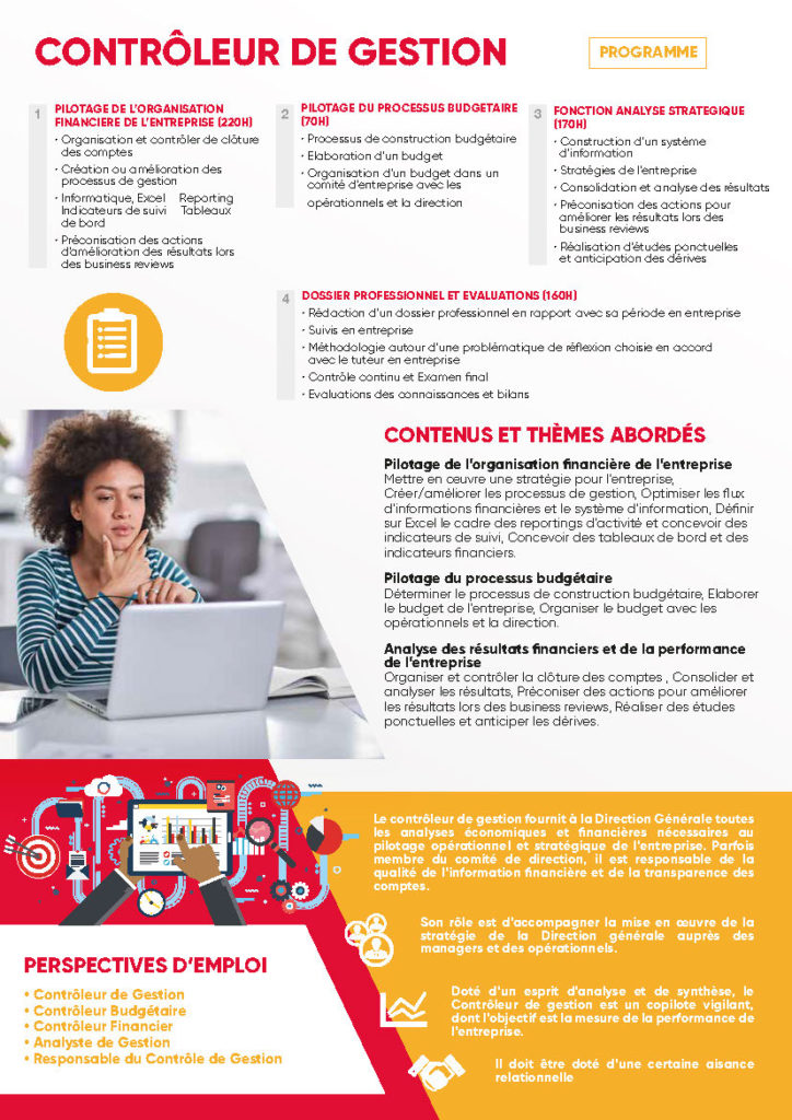 Formation CONTRÔLEUR DE GESTION